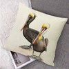 Decgarsun Decorative Sofa Pillow Covers 18 x 18 Linen Brown
