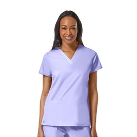 Maevn Women's EON V-Neck Pocket Top(Lavender, X-Small)