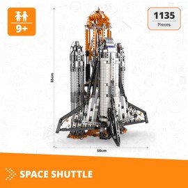 Engino | MEGA Builds: Challenger Space Shuttle Construction Toy, Building Kit for Kids 9+