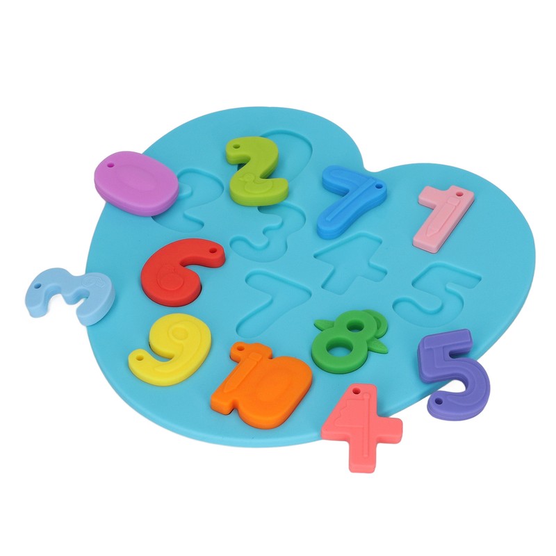 Learning Number Board Toy Educational Silicone Number Puzzle Board for