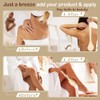 Lotion Applicator for Back, Feet, Long Handle Curved, Back Sunscreen