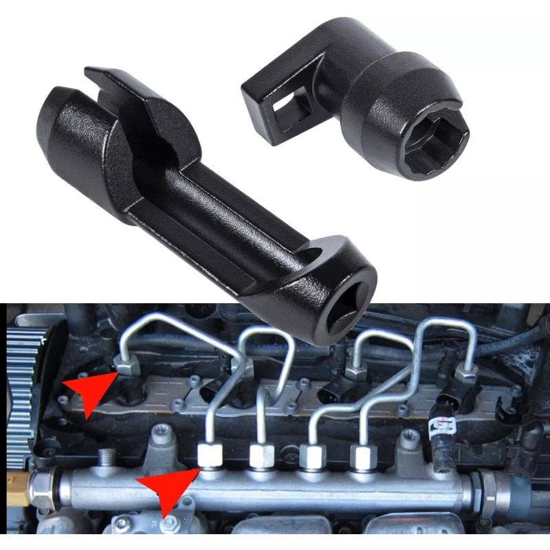 LL-Auto Fuel Injector Line Removal Tool 17MM Socket for 6.7L