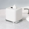iDesign York Facial Tissue Box Cover, Vintage Holder for Bathroom