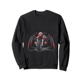 Cyber Spider Motorcycle Bike Mech Creature Art Sweatshirt