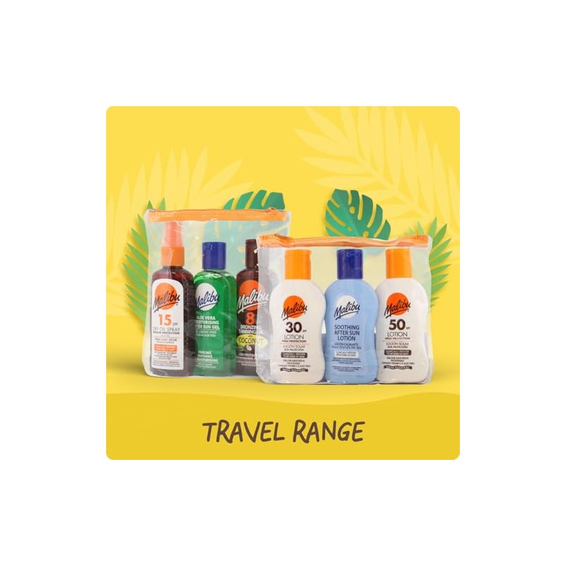 Malibu Sun Travel Essentials with SPF 30 & 50 and
