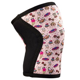 TRAINLIKEFIGHT Rainbow Cookie Attitude Knee Pads (XS, Soft Pink)