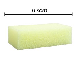 VFM - Scrubbing Sponge Cleaning Accessory Tough Kitchen Sponge Wiper Sides Heavy Duty Scrub Dish Scrubber for Household, Cookware, Bathroom Cleanware - 6.5 x 11.5 x 3.5cm Yellow
