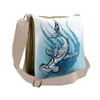 Ambesonne Shark Messenger Bag, Hammerhead Fish Ornate, Unisex Cross-body