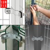 Corner clamp, fence clamp, struts, mesh fence, 90 degrees, for