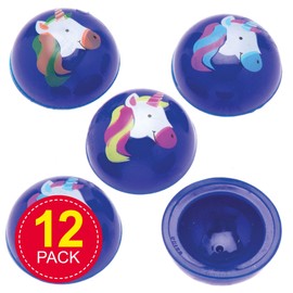 Baker Ross AT977 Rainbow Unicorn Pop Up Jumpers, For Kids Party Bags and Small Toys for Children (Pack of 12), Assorted