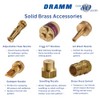 Dramm Brass Adjustable Spray Nozzle with Powerful Water Stream, Perfect