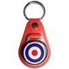 MOD - Red Plastic Medallion Key Ring