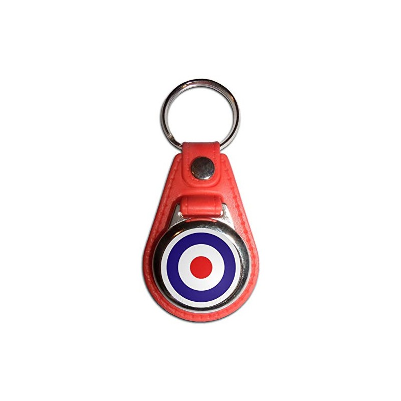 MOD - Red Plastic Medallion Key Ring