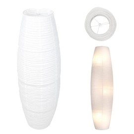 Euyaita Paper Floor Lampshade, Floor Lampshade, Replacement Shade, Paper Shade, Floor Lampshade, Replacement Rice Paper Floor Lampshade for Living Room, Bedroom (110 cm)