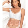 SINFLA V Neck Bras for Women No Underwire Comfort Wireless