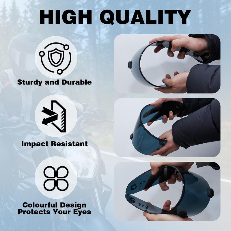 VCOROS R420 Helmet Shield -R420 Motorcycle Helmet Visor Face Shield