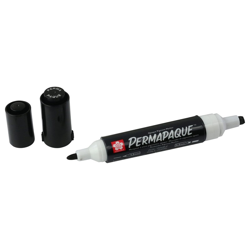 SAKURA PERMAPAQUE MARKER DUAL BLACK POINT
