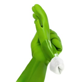 True Blues Ultimate Household Gloves, 2 Pairs, You get 4 Gloves (Medium, Green)