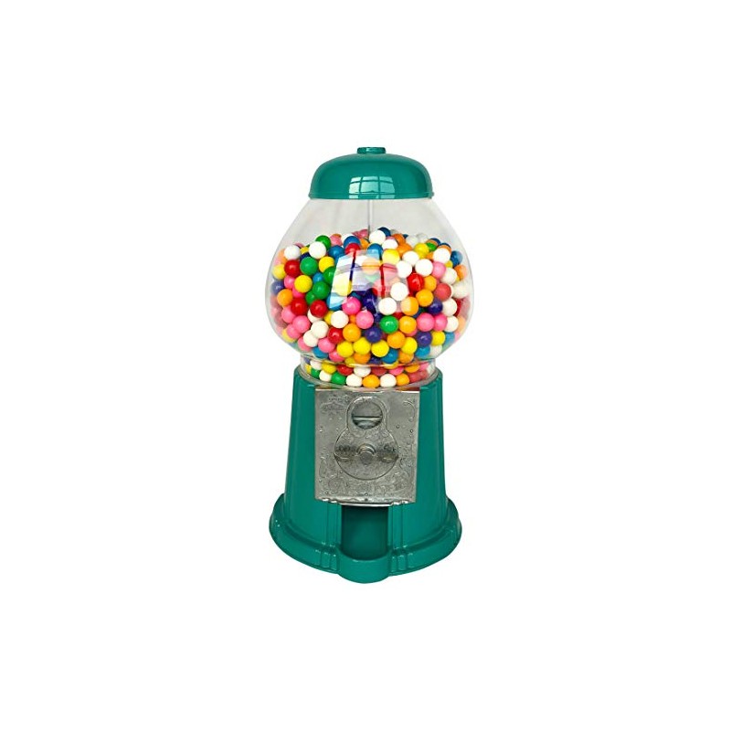 Gumball Dreams Classic Gumball Machine/Candy Dispenser, 9 Inch - Teal