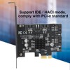SATA3.0 to PCI E Expansion Card Black ABS 4 Port