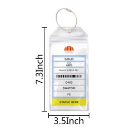 SWATOM Cruise Luggage Tags for Suitcases 4 Sets Carnival, NCL, Princess & MSC Waterproof Clear Luggage Bag Tag Holders for 2024 & 2025 Cruise Ships Essentials