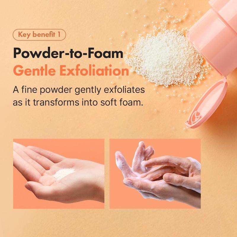 Hanskin Vitamin C Glow Powder Cleanser, Papaya Enzyme Powder Face