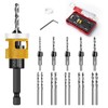 Mtchavno Countersink Drill Bit Set, 15 Pieces, Countersink Wood Drill