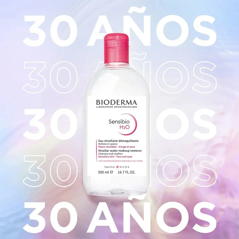 Bioderma Sensibio H2O agua micelar 500 ml remueve maquillaje díanoche