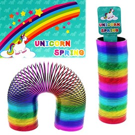 Unicorn Rainbow Spiral Long Stair Runner Approx. 15 x 5 cm Metallic Glitter Look Party Bag