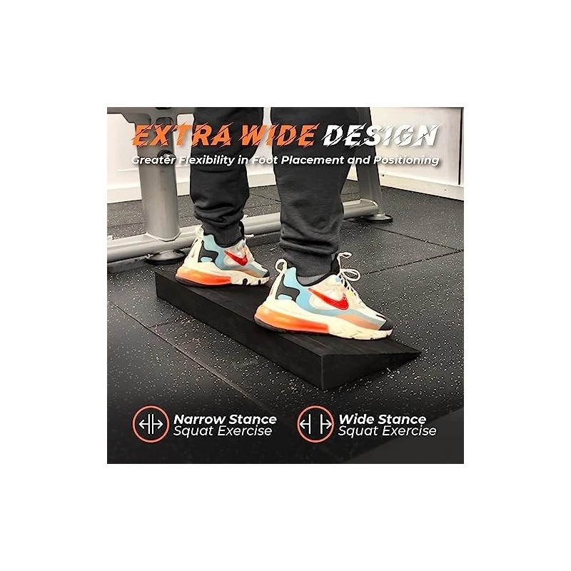 Squat Wedge Block Large Slant Board Heel Elevated Squats &