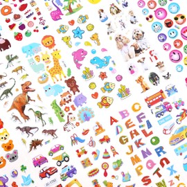 LOKIPA Reward Stickers, 3D 3D Stickers, Plump Stickers, Present, Cute Sticker Set, Large Quantity, Set of 60