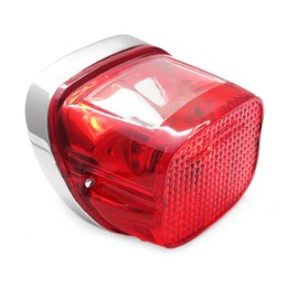 Motorcycle Tail Light Assembly - 68008-73A - Fits Harley Davidson 1973-1998 Electra Dyna Glide Heritage Softail Sportster FatBob FatBoy red