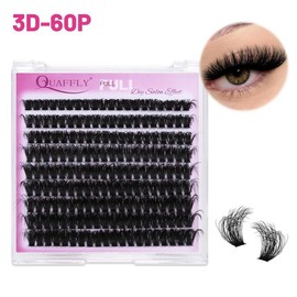 5 in 1 Eyelash Kit, Eyelash Extensions Kit, Including Eyelash Glue, Eyelash Remover, Eyelash Curler, Eyelash Brush, Eyelash Tweezers, Eye Makeup Tool for Women, Cosmetic, Black:_3D-60P_Black