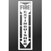 Fire Extinguisher Sign Spray Paint Airbrush Stencil - Mylar Reusable