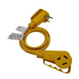 Parkworld EV Extension Cord, Dryer 3-Prong NEMA 10-30 Flat Extension Cord, EV 10-30P to 10-30R, 30A, 125V/250V, 7500W (8FT)