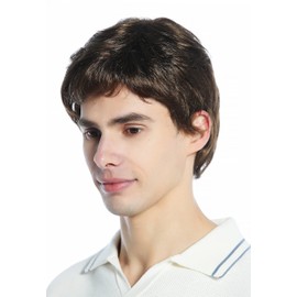 WIG ME UP - DW1335-10 Wig Men Women unisex short slightly waved dense dark grey mix
