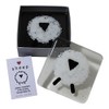 JULES Pair of Handcrafted Fused Glass Coasters Featuring A Stunning