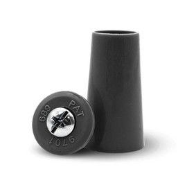 DOJA Barcelona Roller shutter stopper, pack of 8, blind stopper, grey, length 60 mm, PVC, roller blind replacement parts, blind accessories, blind stopper, stop for roller shutters