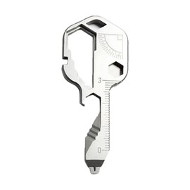 One Them Durable 24-in-1 Multi Tool Key Multifunction Key Shaped Pocket Tool Stainless Steel Key Shaped Tool for Bottle Opener and Screwdriver