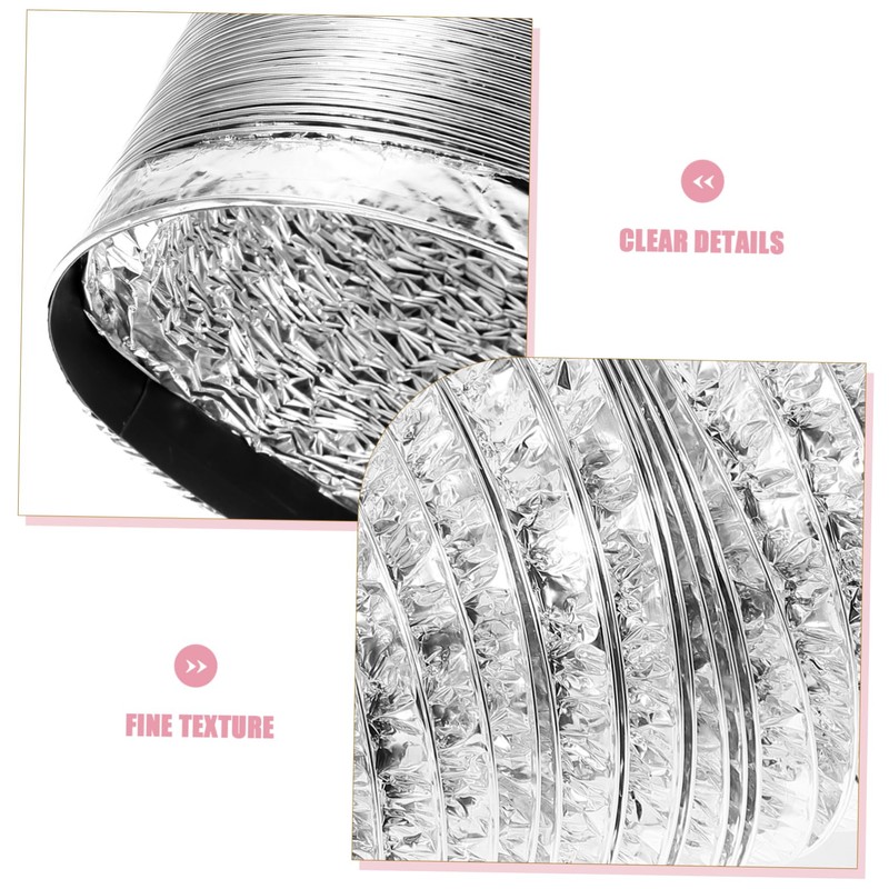 KONTONTY Flexible Foil Exhaust Hose Chimney Flue for Kitchen Range