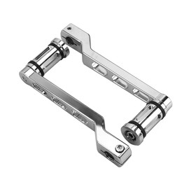 HDBUBALUS CNC Aluminum Heel Toe Shifter Gear Shift Pedal Lever Arms with Shifter Peg Fit for Harley Touring Softail Road Street Electra Glide Trike FLHT Chrome