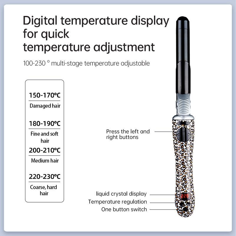 Rotary Curler 1 Inch - User-Friendly Design, Automatic Shutdown, Automatic