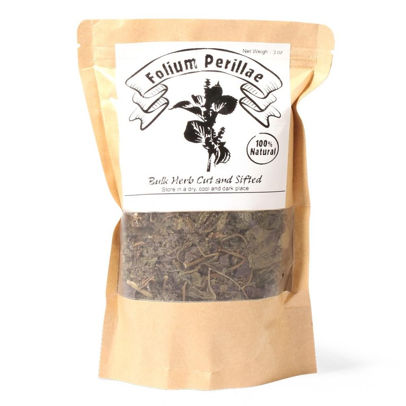 EidolonGreen [China Medicinal Herb] Perilla Frutescens (Perillae Folium/Zisuye/紫苏叶/자소엽) Dried Loose