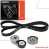 A-Premium Engine Serpentine Belt Drive Kit Compatible with Cars -