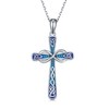 SVODEA Celtic Knot Cross Necklace for Women 925 Sterling Silver