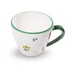 GMUNDNER KERAMIK Gourmet Coffee Cup Capacity 0.2 Litres Scattered Flower