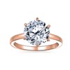 Personalize Wedding Classic Timeless Cubic Zirconia 3CTW AAA CZ 6
