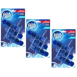 Fresh & More Toilet Stone Scented Blue Rinse Antibacterial 9 x 50 g Toilet Hanger (Ocean)