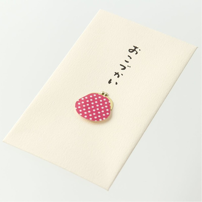 Midori 25230006 Pochi Bag PC Pochi Bag, Okozukai Gamaguchi Pattern
