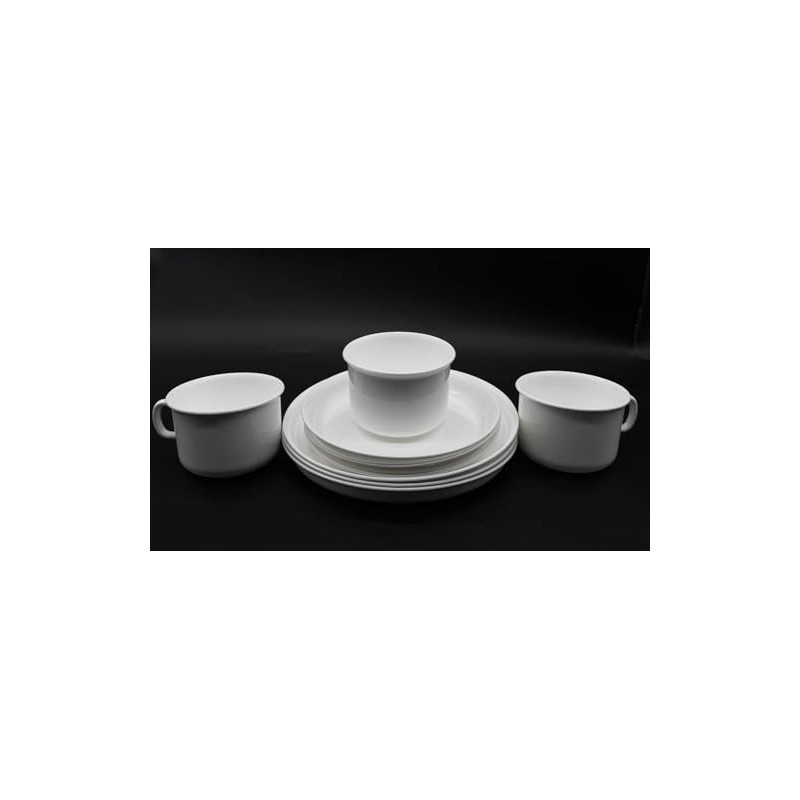 Crockery Set Coffee Service Plastic Crockery Set 3 x Cups